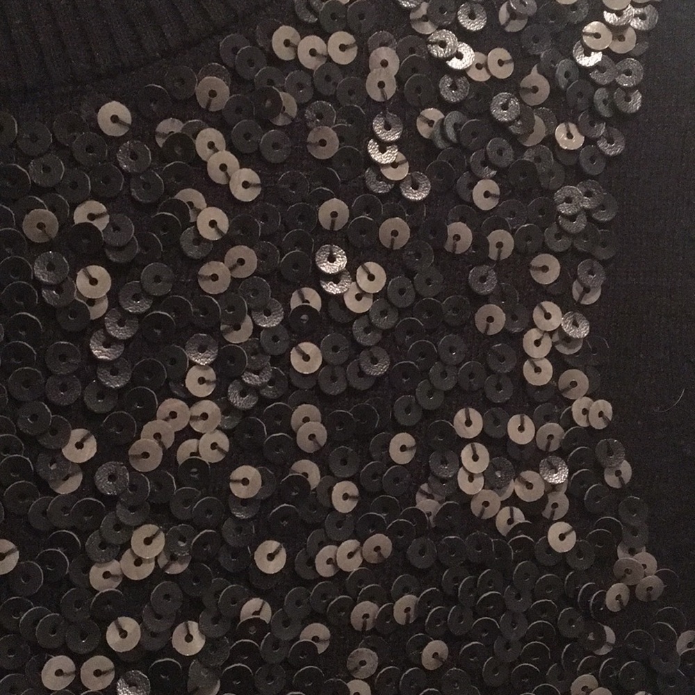 Express black sequence sweater size small - Picture 3 of 5